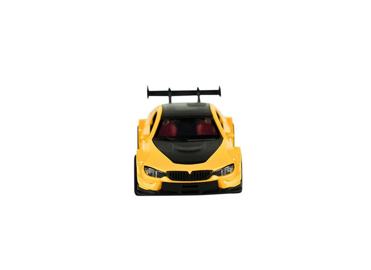 Die Cast Metal Çek Bırak Turuncu Yarış Arabası