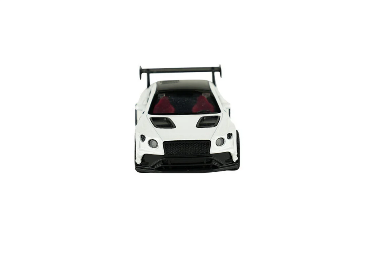 Die Cast Metal Çek Bırak Beyaz Yarış Arabası