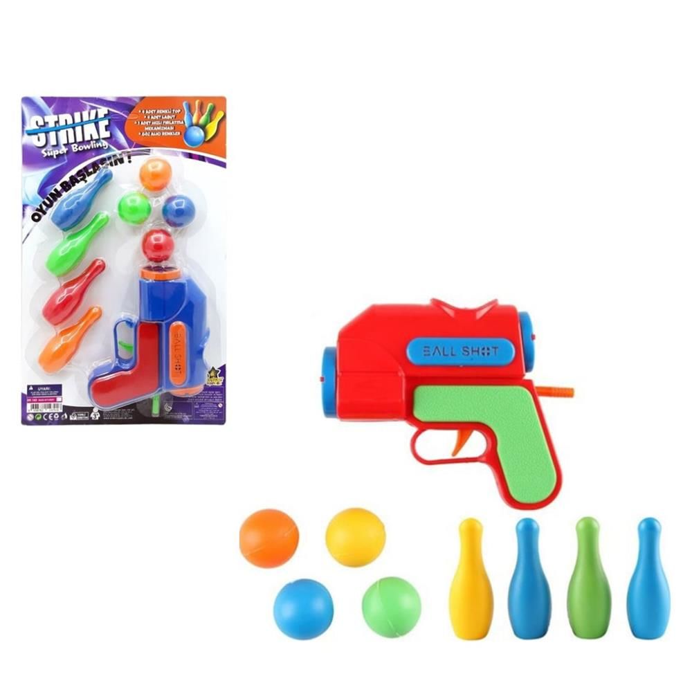 Top Atan Oyuncak Tabanca Strike Gun Bowling