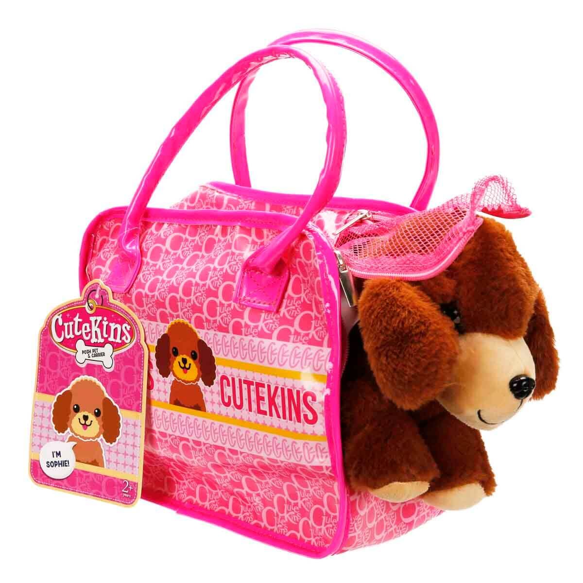 50585 Cutekins Taşıma Çantalı Peluş Köpek