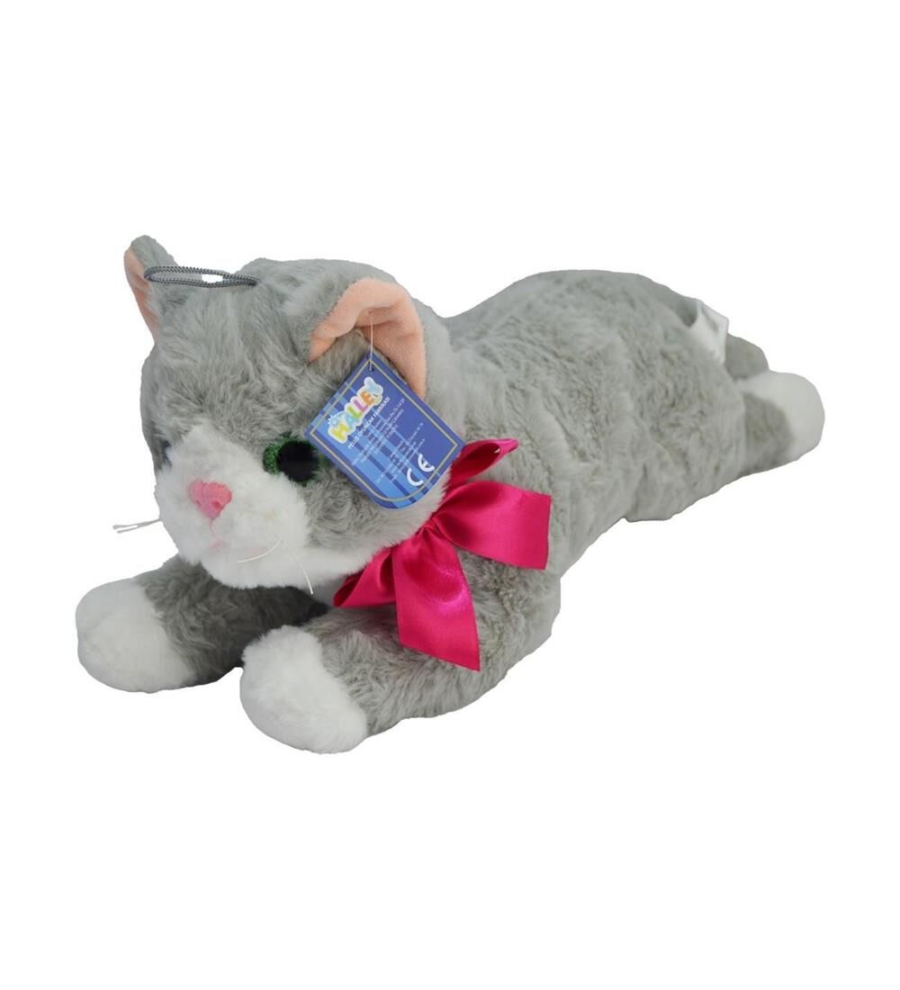 25 CM YATAK KEDİ PELUŞ - 1 Adet Stokta Olan Gönderilir