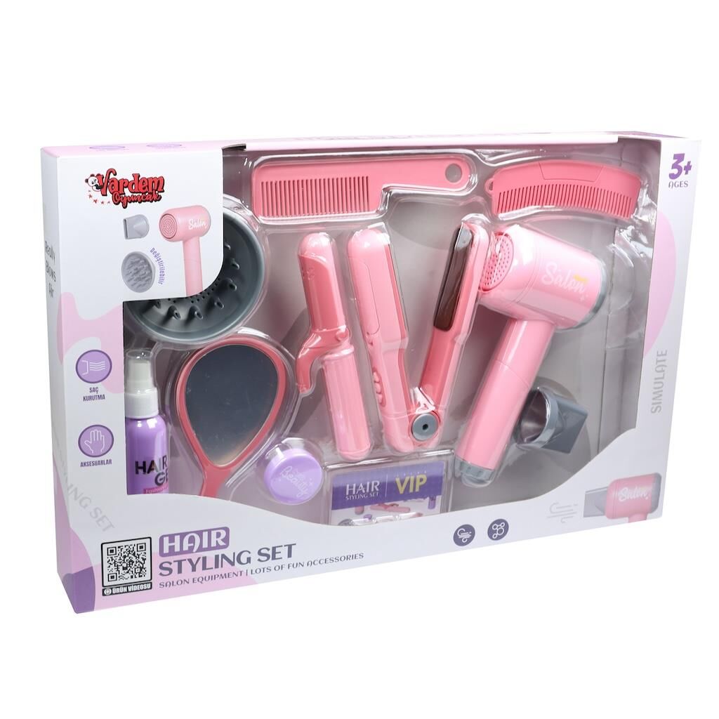 LD-338B SESLI ISIKLI KUAFOR SET-VRD