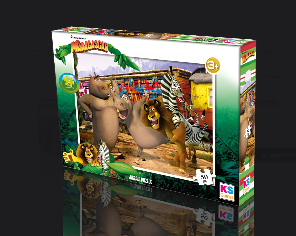MG 709 MADAGASCAR PUZZLE 50 PRÇ.-KS