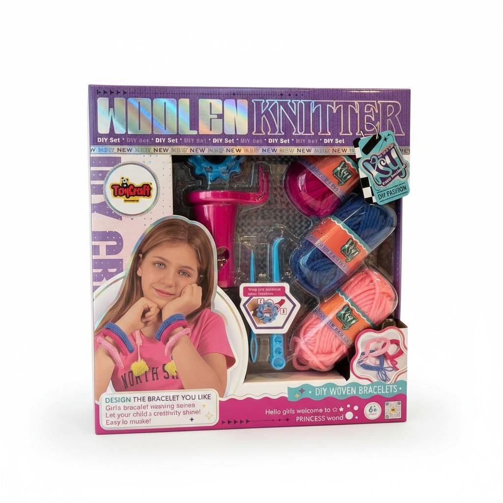 KSY843-1 TOYCRAFT TEKLİ ÖRGÜ SETİ VE İPLERİ-TYC