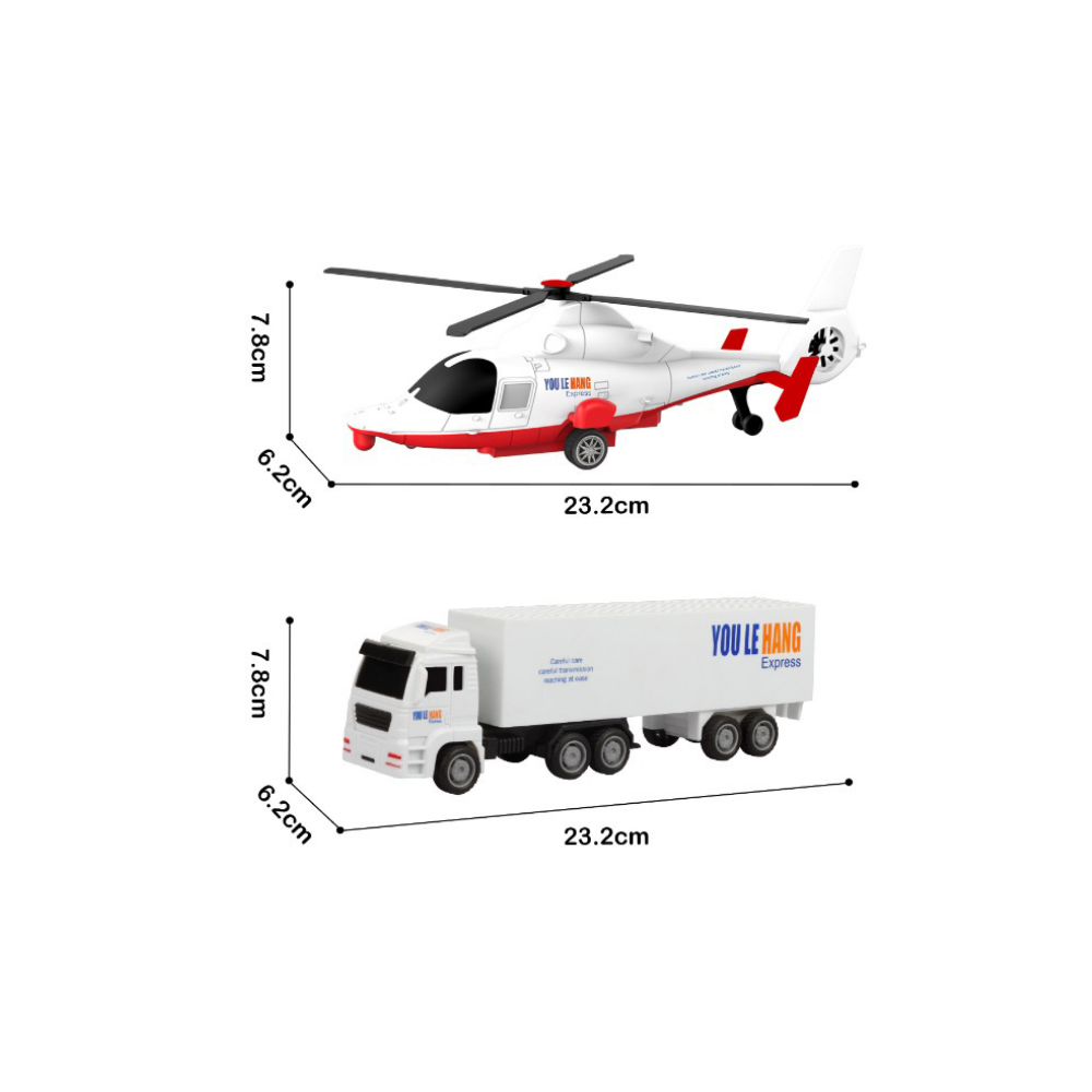 BIG251H1 CITY CAR HELİKOPTER/KAMYON 2 Lİ ARAÇ-MGA