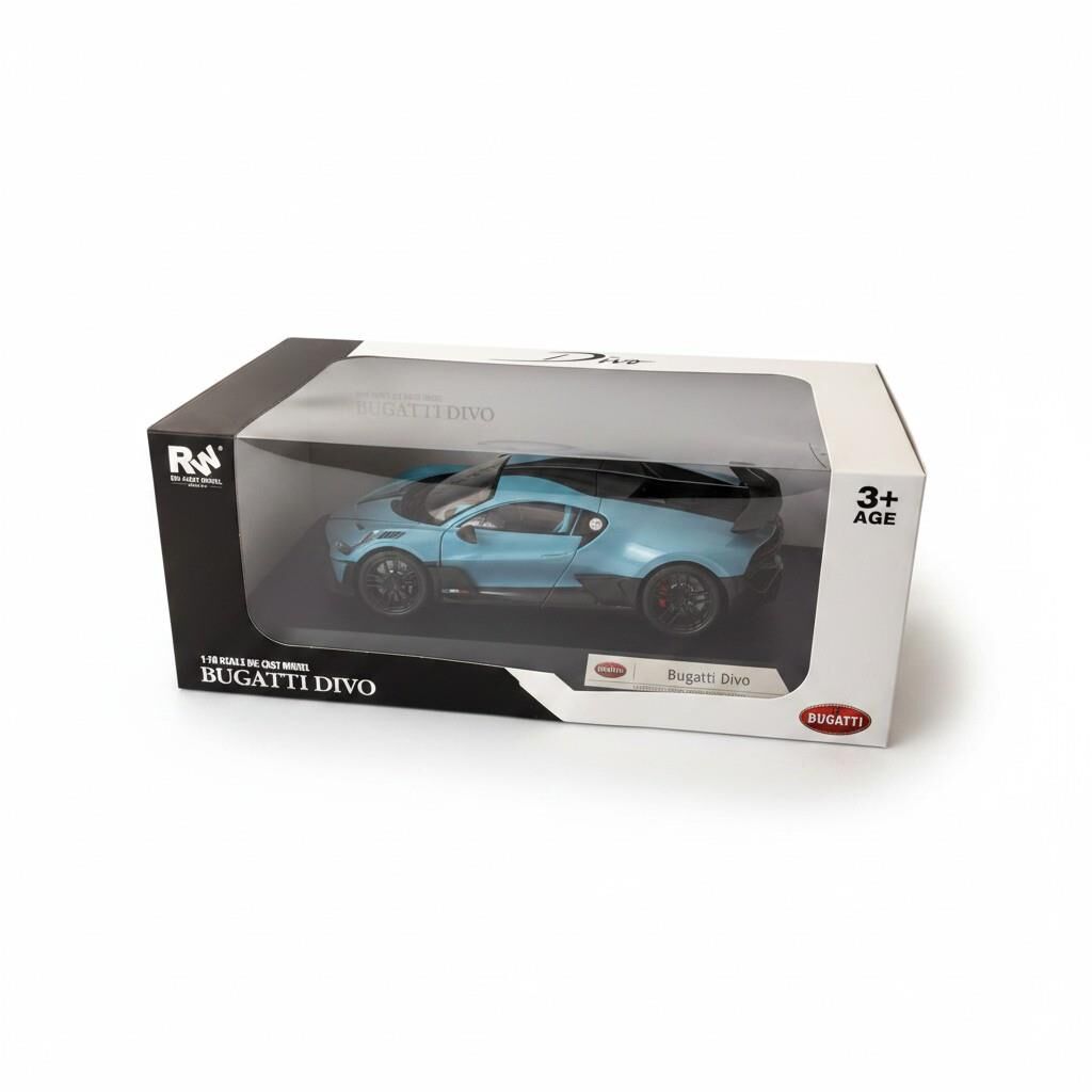 RW8318 1:18 BUGATTİ DİVO ÇEK BIRAK ARABA LİSANSLI METAL MODEL ARABA