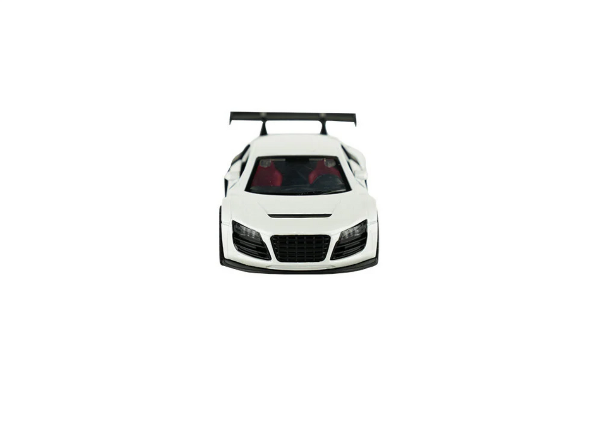 Die Cast Metal Çek Bırak Beyaz Spor Araba