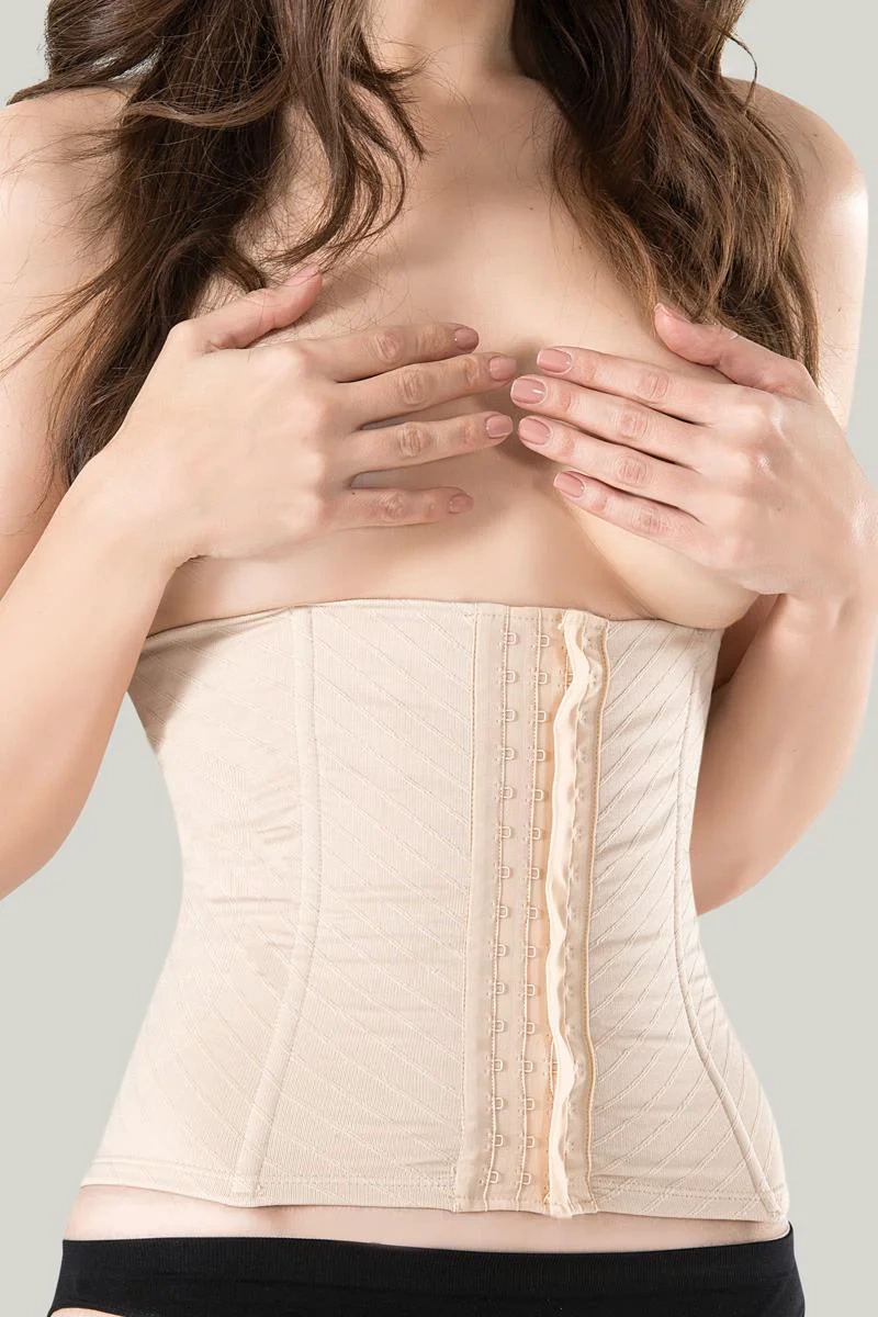 Agraflı Bel Korsese,Underbust Toparlar,1 Beden İncelten,Gün Boyu Konforlu Sıkılaştırıcı Bambu Korse