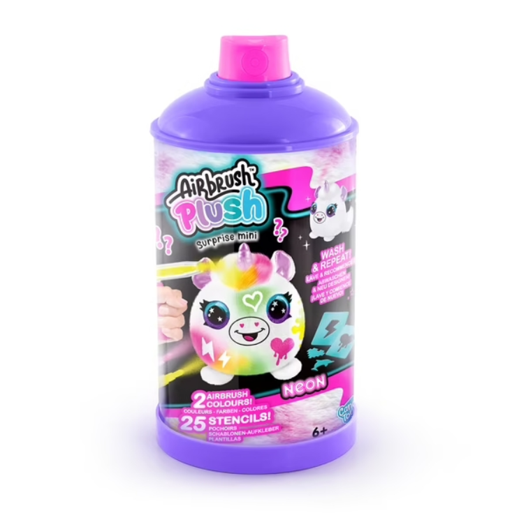 Airbrush Neon Boyanıp Yıkanabilen Mini Peluş Sürpriz Paket