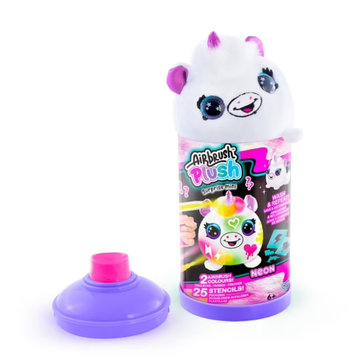Airbrush Neon Boyanıp Yıkanabilen Mini Peluş Sürpriz Paket