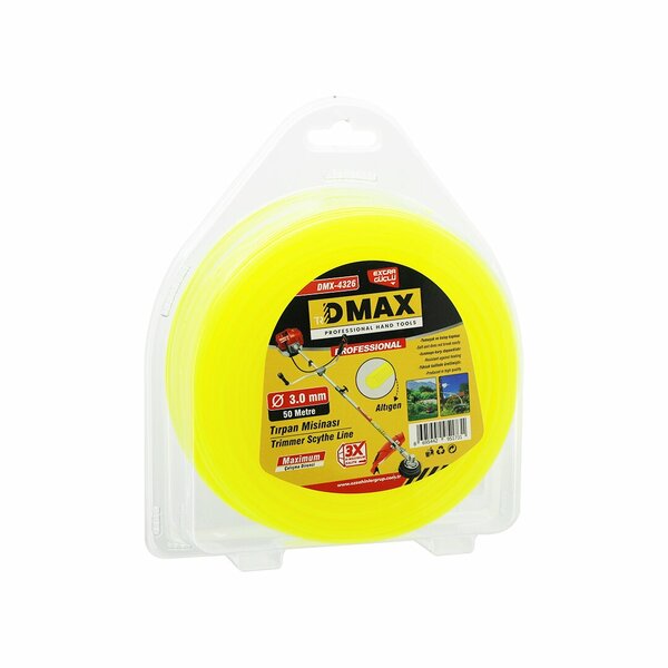 ALTI KÖŞELİ ÇİM BİÇME MİSİNASI 3MMX50MT (4887)