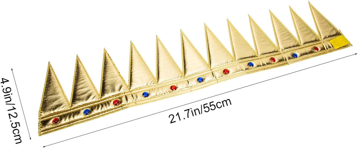 Altın Renk Eva Yumuşak Kral Kraliyet Tacı Yetişkin Çocuk Uyumlu 55 cm (4887)