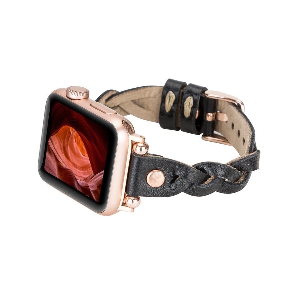 Apple Watch Uyumlu Deri Kordon Wanda 38-40-41mm RT RST1