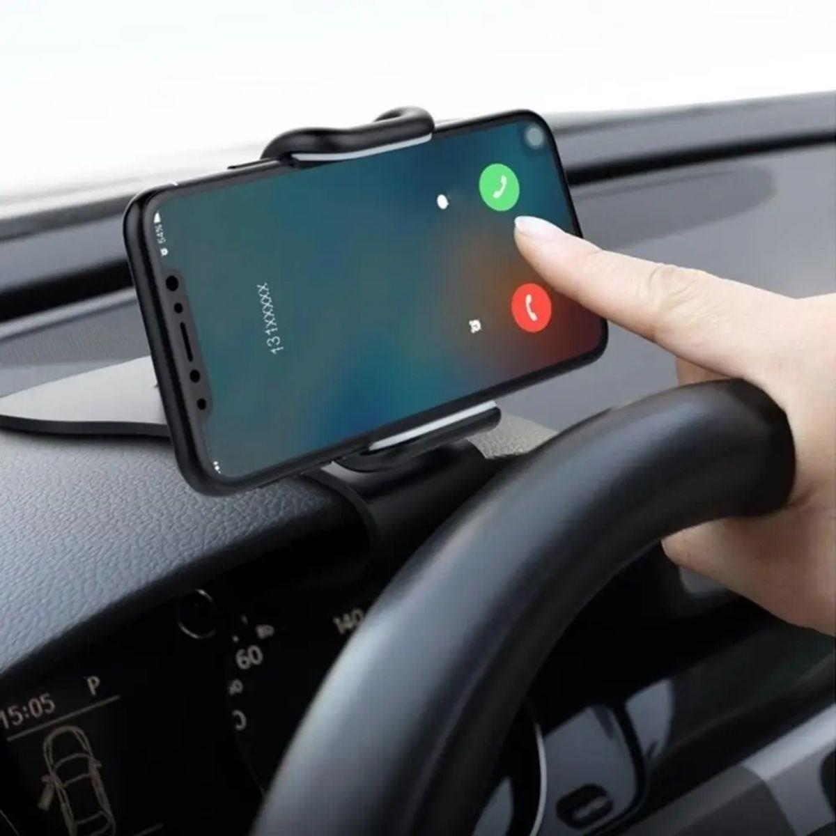 Araç İçi Konsola Takılan Döner Başlıklı Telefon Kıskacı Telefon Tutucu (4887)