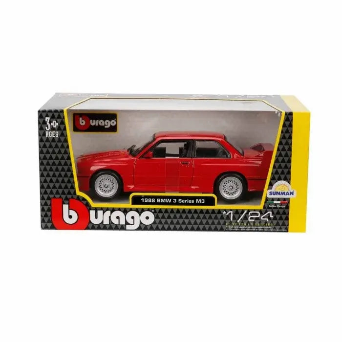 21100 Burago 1:24 BMW M3 1988 Model Araba