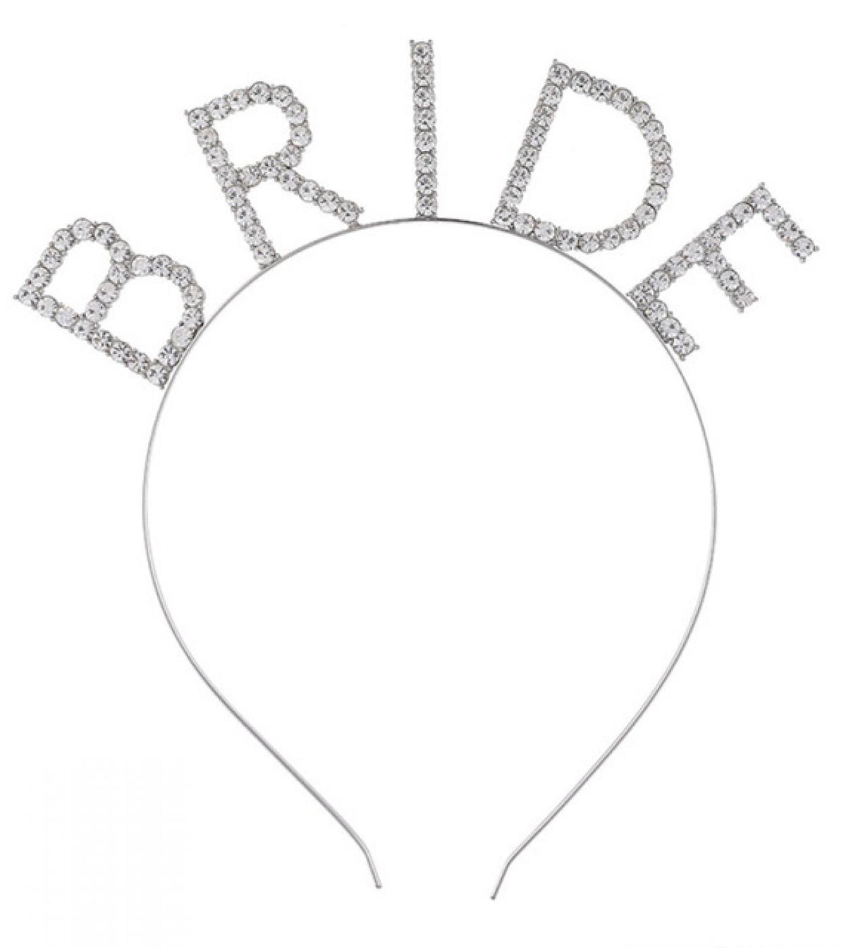 Bekarlığa Veda Mega Boy Kristal Taşlı Gümüş Bride Taç Gelin Tacı 20X21 cm (4887)