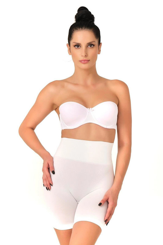 Düşük Bel Double Pantalon Korse - Beyaz - KLBN29330
