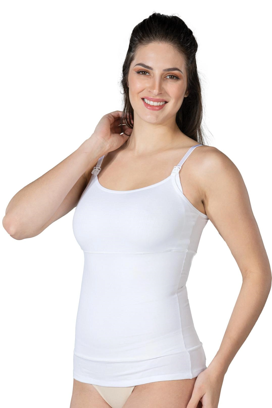 Modal Cotton Emzirme Atlet Korse - Beyaz - KLBN30572