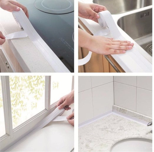 BEYAZ Su Sızdırmaz Lavabo Kenar Bandı (3.2m) (4887)