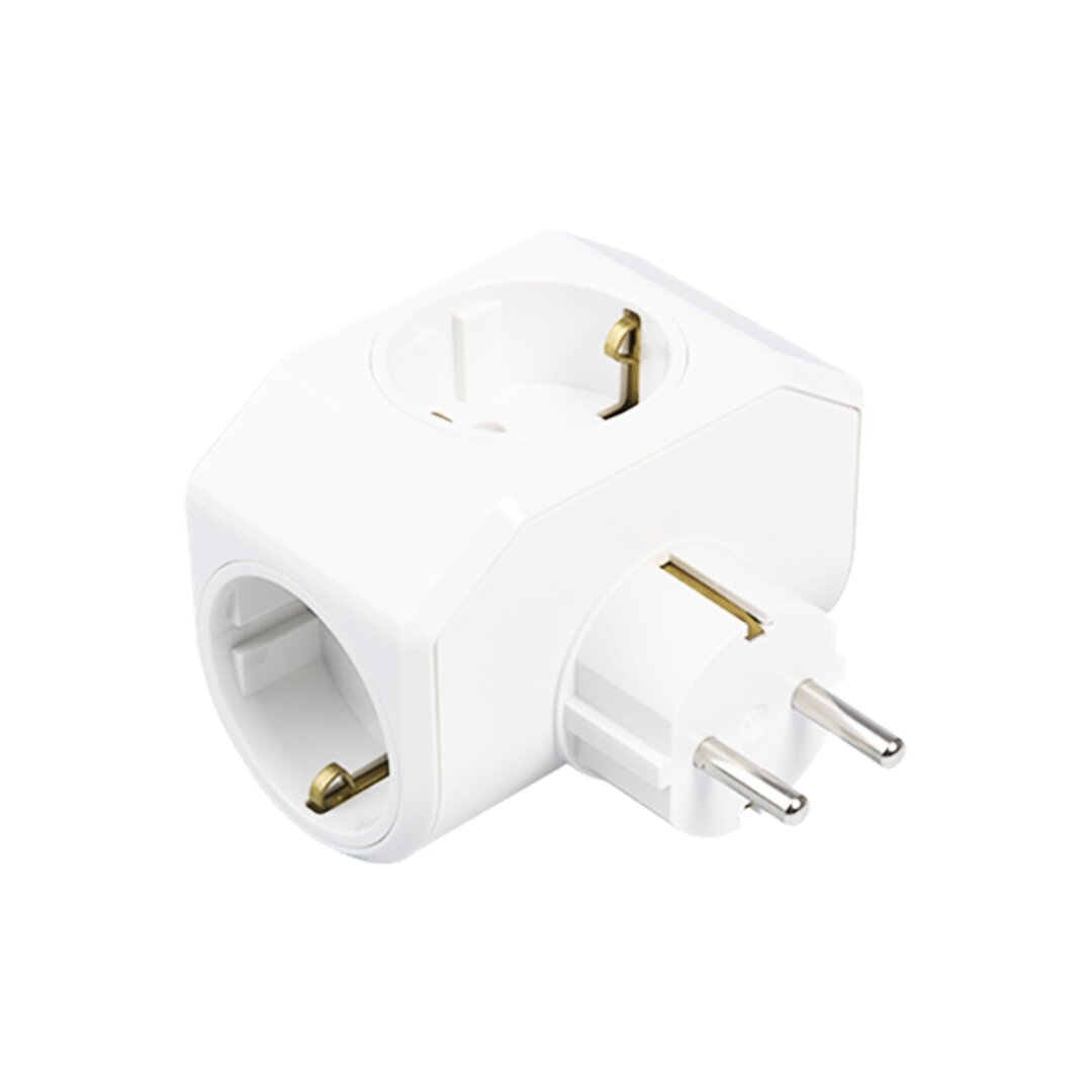 BEYAZ YONCA PLUS 3LÜ TOPRAKLI PRİZ FİŞ 03-ZM (4887)