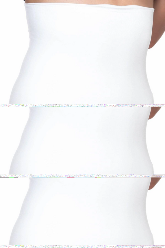 Yüksek Bel Double Slip Korse - Beyaz - KLBN29305