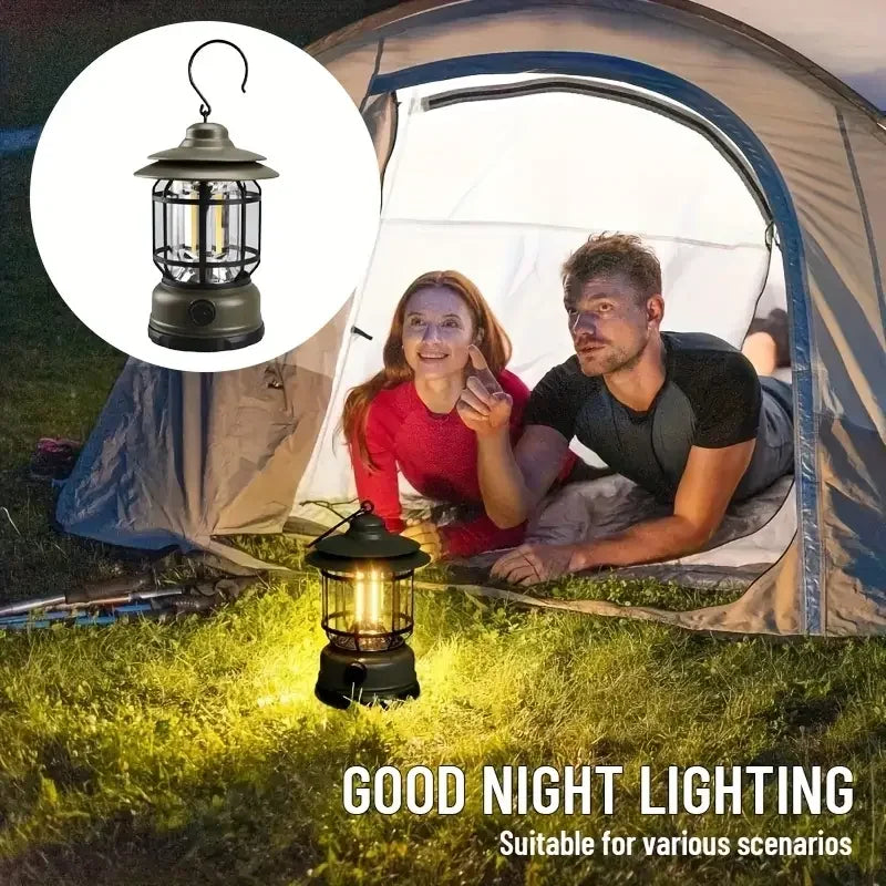 Bluetooth Hoparlör Özellikli Dimerli Led Kamp Lambası Hs66 (4887)