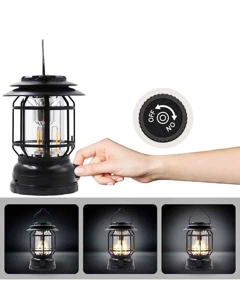 Bluetooth Hoparlör Özellikli Dimerli Led Kamp Lambası Hs66 (4887)