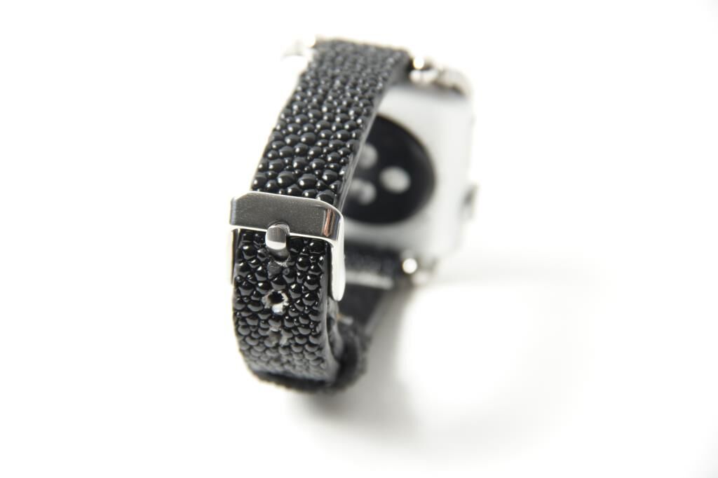 Apple Watch Uyumlu Deri Kordon 38-40-41mm Vatos Siyah
