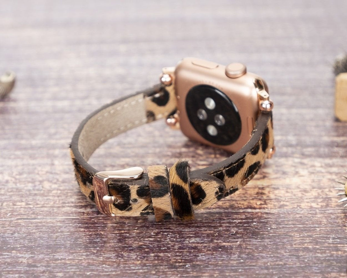 Apple Watch Uyumlu Deri Kordon 38-40-41mm Ferro LEO1N