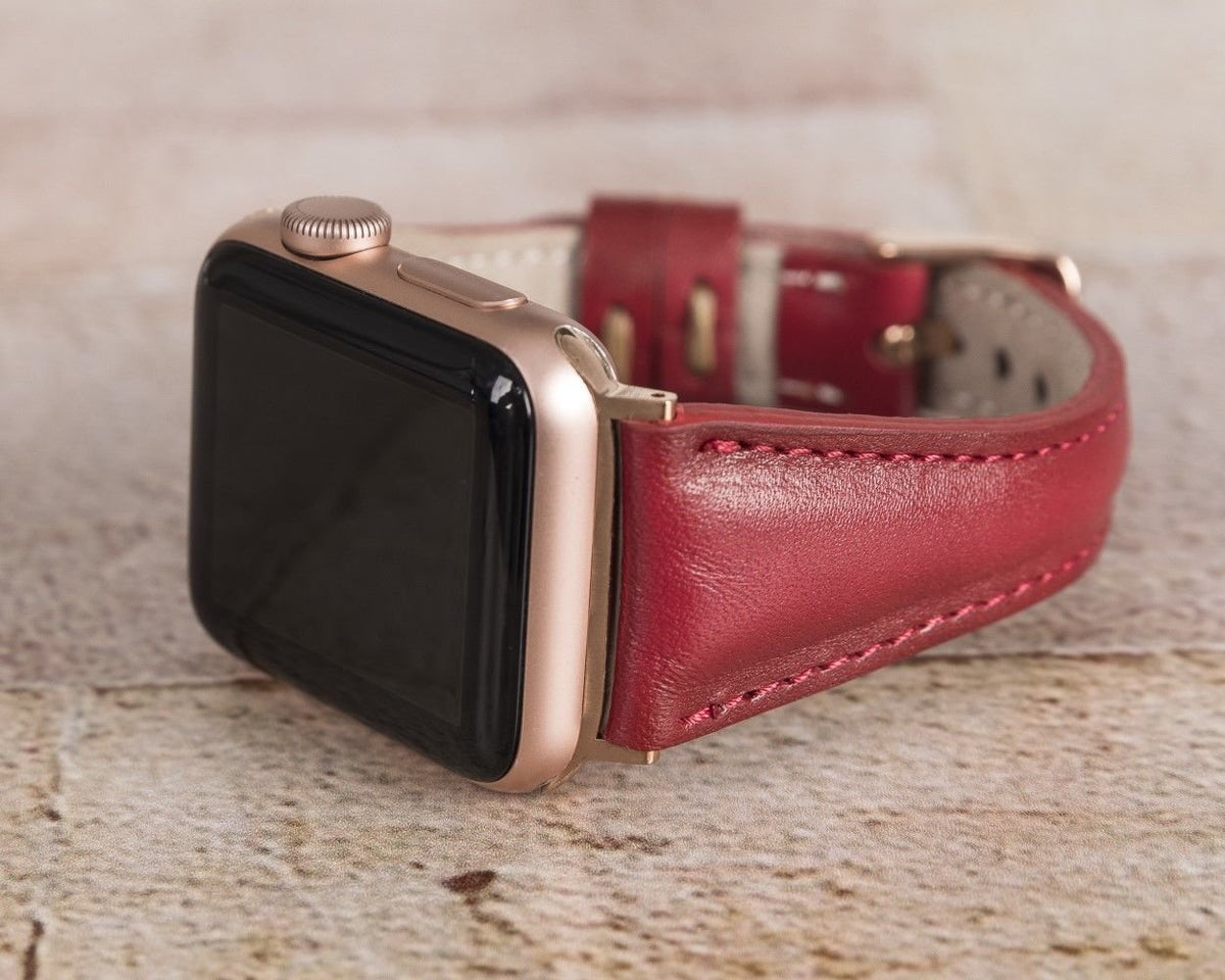Apple Watch Uyumlu Deri Kordon 42-44-45mm Slim V4EF
