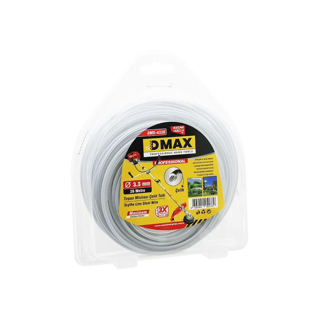 ÇELİK TELLİ YUVARLAK    3.3MM X 26MT  ÇİM BİÇME TIRPAN MİSİNASI (4887)