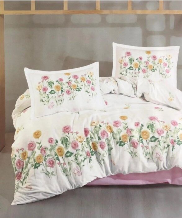 Clasy Tek Kişilik Ranforce Nevresim Takımı Roselin V1 Pembe