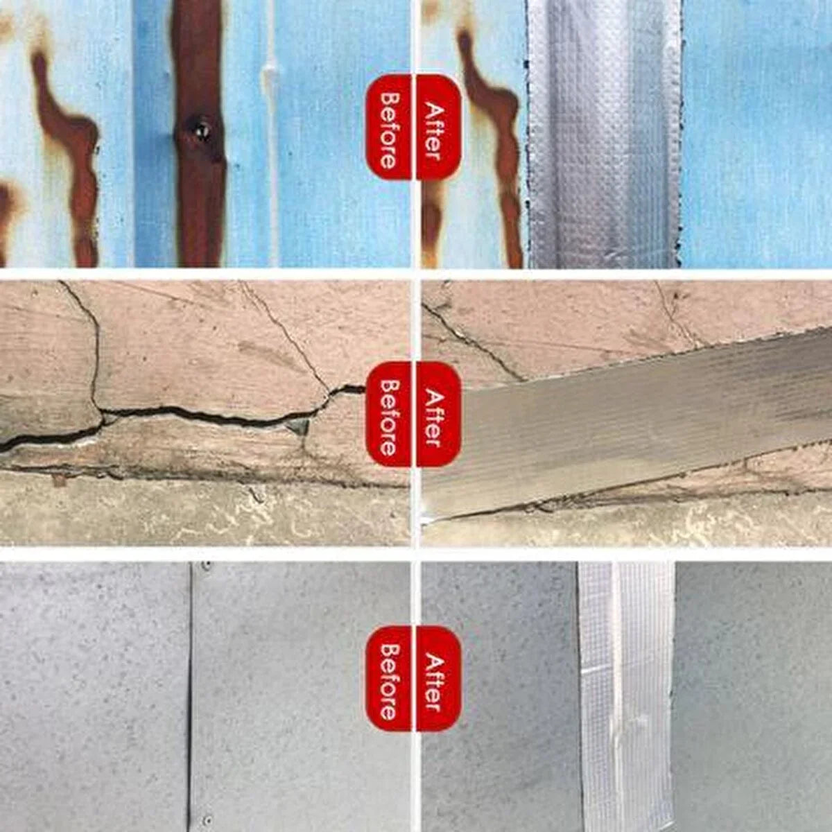 Çok Amaçlı Kuvvetli Yapıştırma Bandı Çamur Bant Su Geçirmez Tamir Bandı Su Sızdırmaz Bant 96 mm x 1.5 Mt (4887)