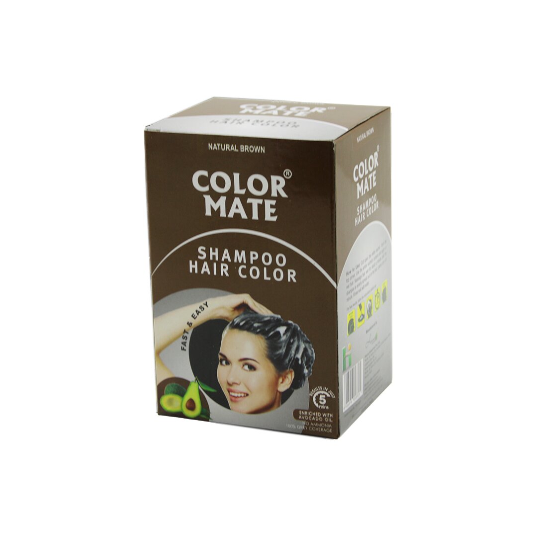 COLOR MATE 10PCS KAHVERENGİ SAÇ BOYAMA ŞAMPUANI (4887)