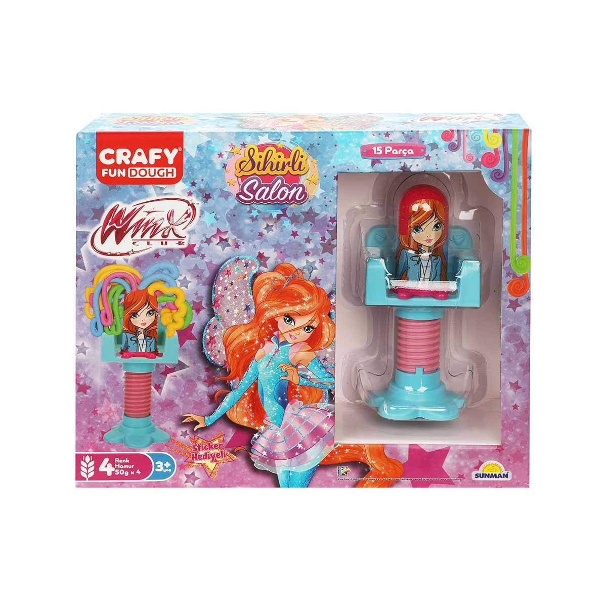 Crafy Winx Sihirli Salon Oyun Hamur Seti 15 Parça - S02009802