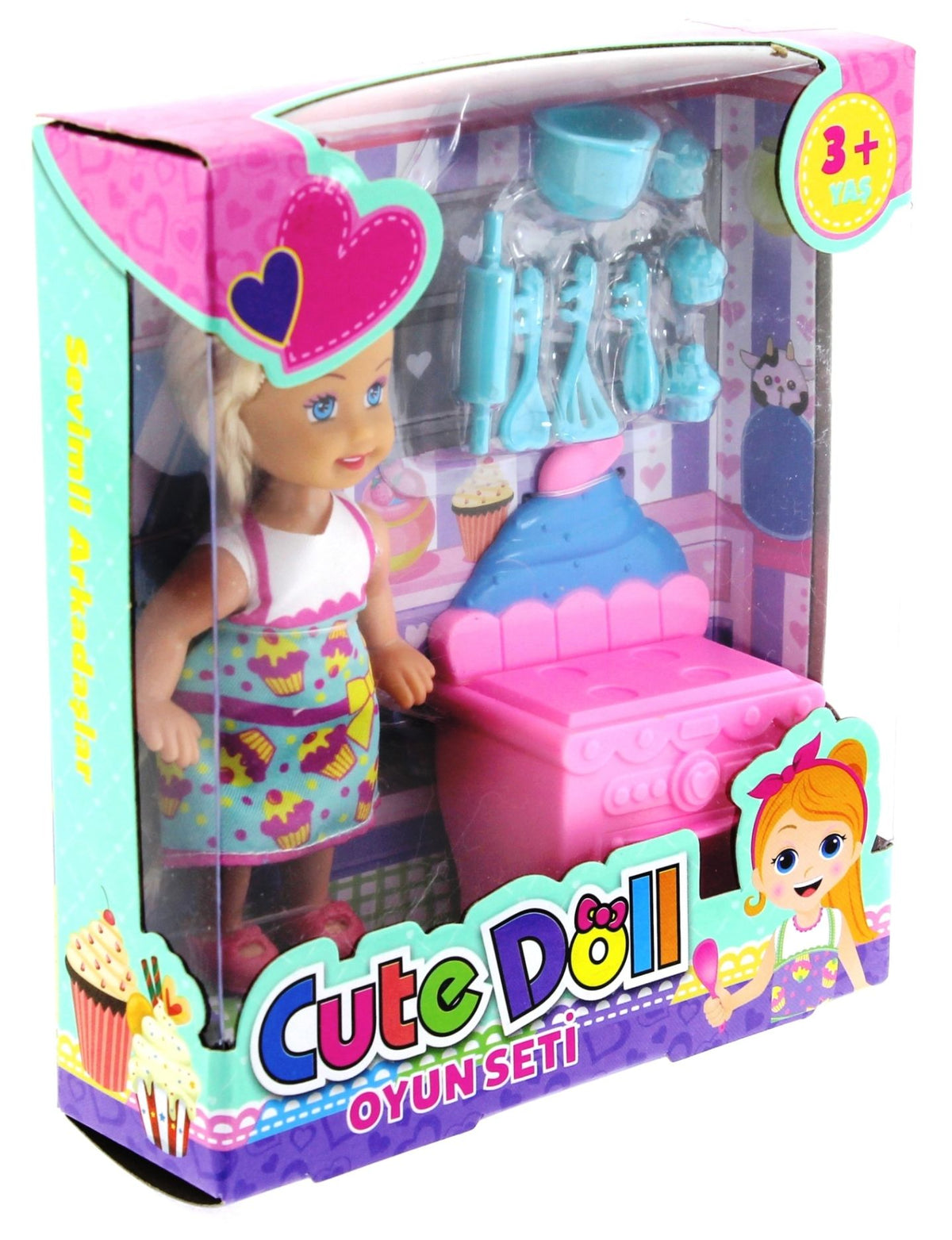 Cute Doll Mini Bebek Mutfak Oyun Seti