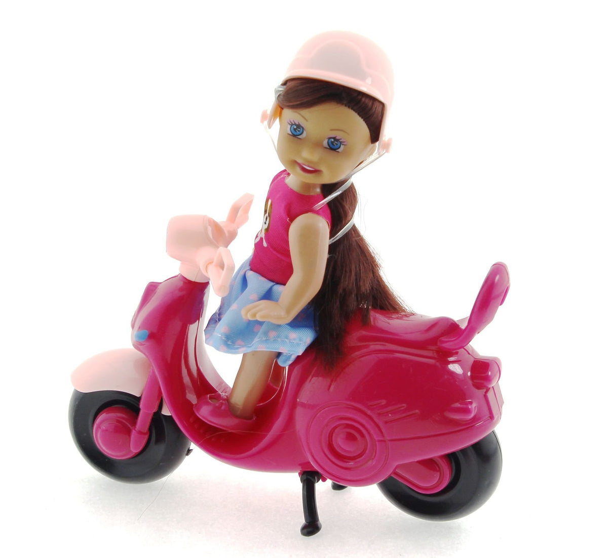 Cute Doll Mini Bebek ve Mor Vespa