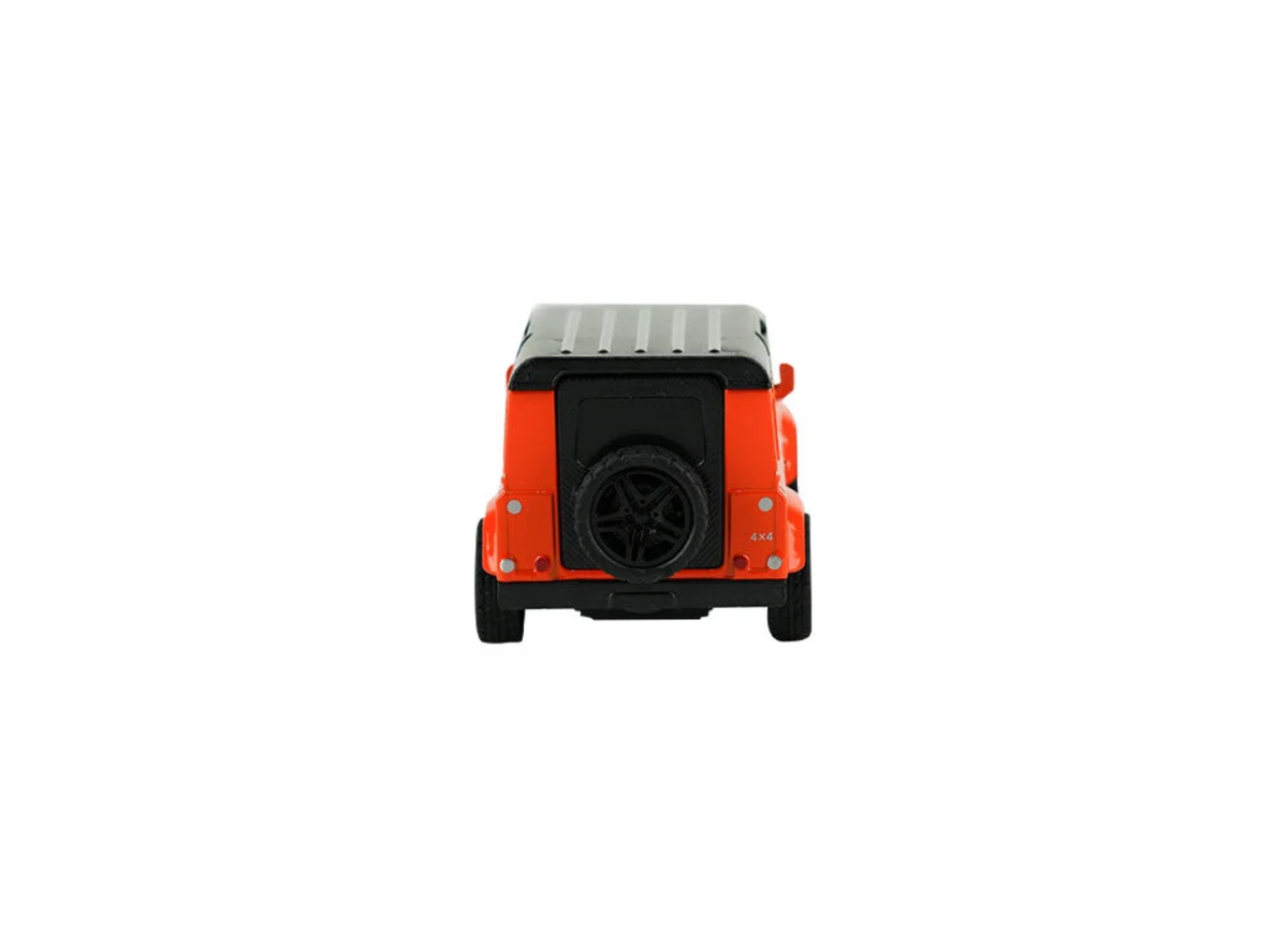 Die Cast Metal Çek Bırak Turuncu Jip