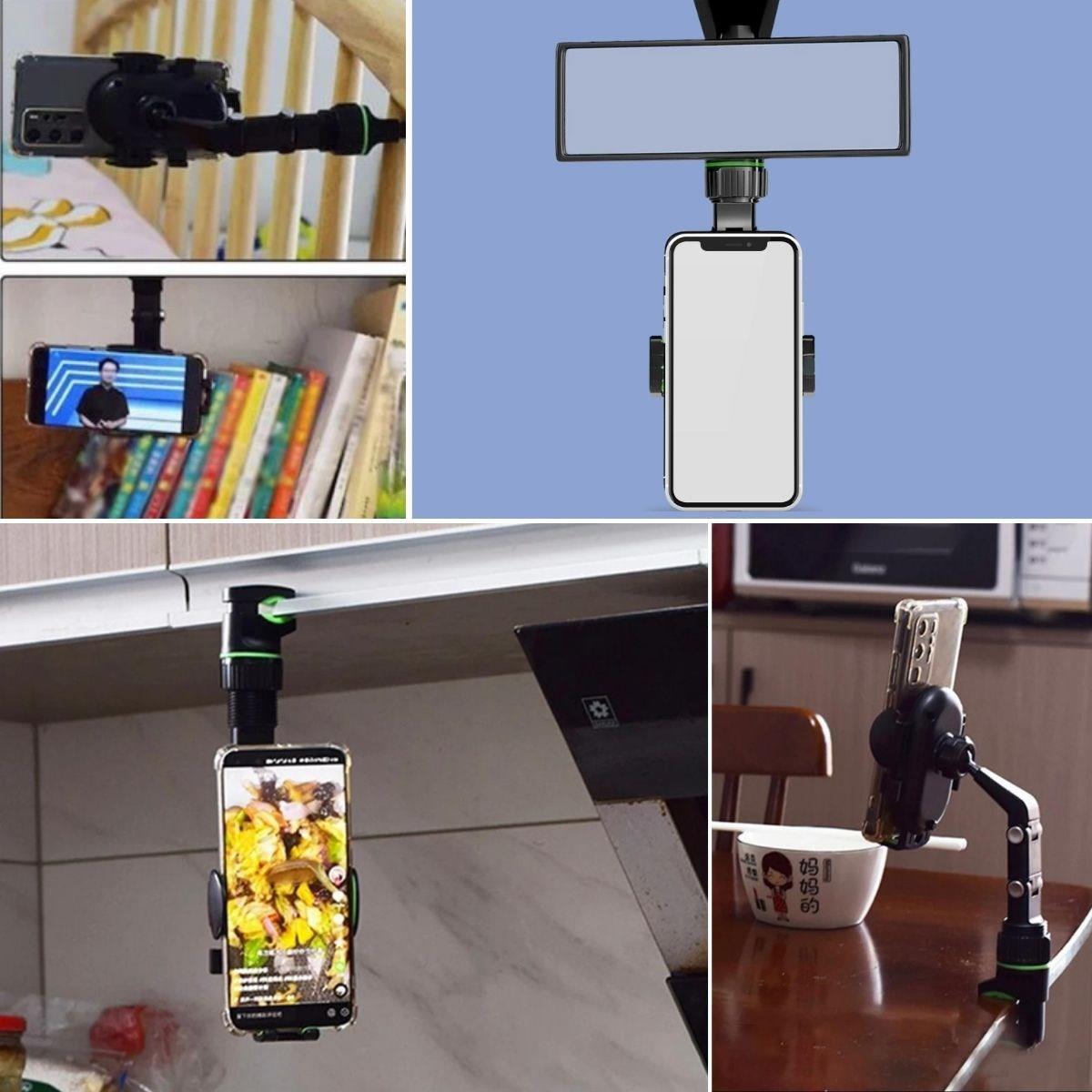 Dikiz Aynasına Takılabilen Eklemli Telefon Tutucu Aparat (4887)