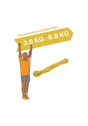 Direnç Bandı, Training Band, Sarı, 3-7 kg (4887)