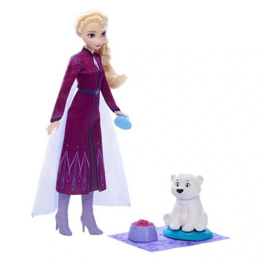 Disney Karlar Ülkesi Elsa Bebek ve Yavru Kutup Ayısı Figür Seti