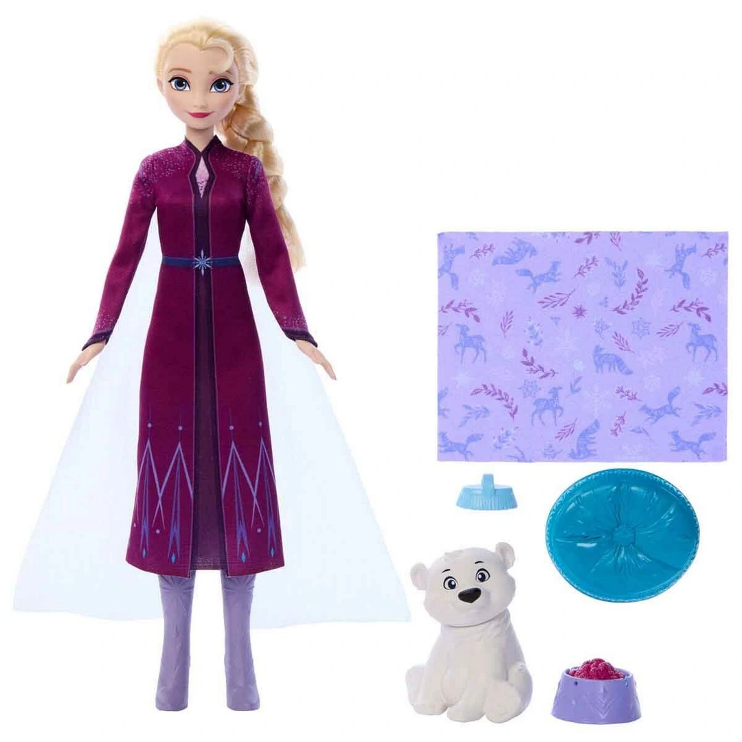 Disney Karlar Ülkesi Elsa Bebek ve Yavru Kutup Ayısı Figür Seti