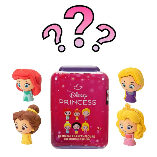 Disney Princess Puzzle Palz 3D Silgi Figür Sürpriz Paket