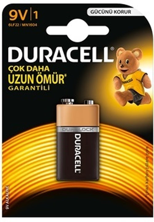 DURACELL 9V PİL TEKLİ (4887)