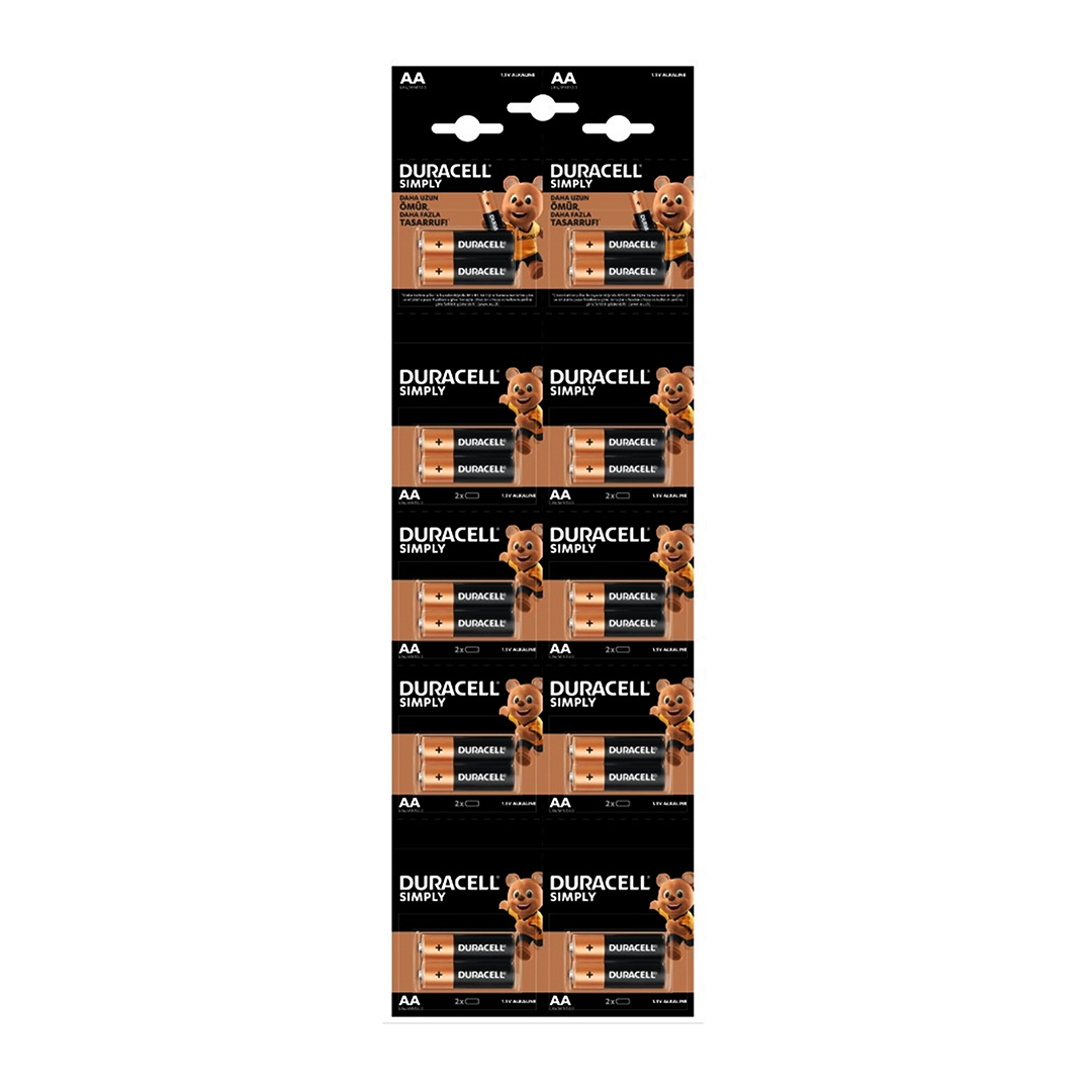 DURACELL KALEM PİL ALKALİN 20 PARÇA (4887)