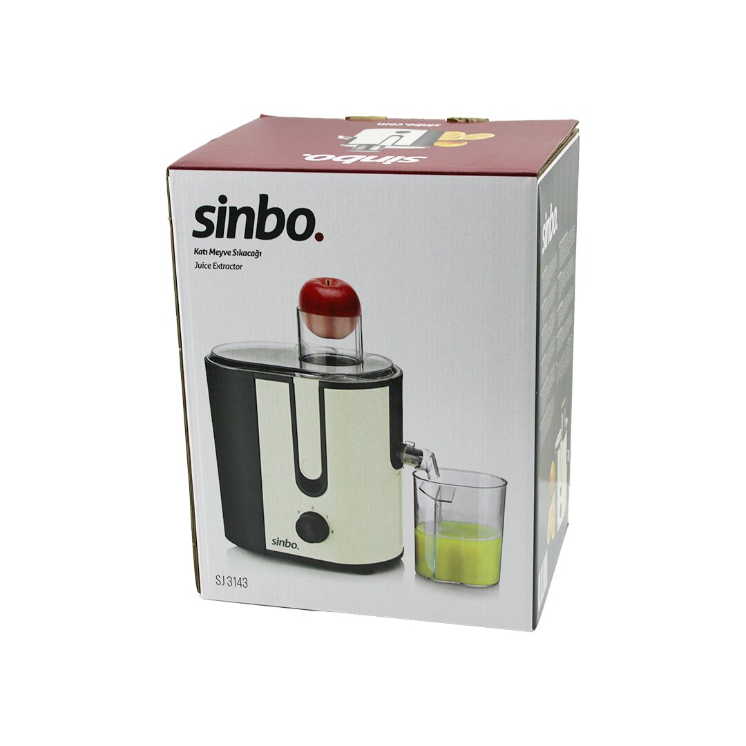 ELEKTRİKLİ BEJ KATI MEYVE SIKACAK 600W HAZNE POSA:1250ML - M.SUYU:450ML ÇELİK FİLTRE 65MM TÜP SJ-3143 (4887)