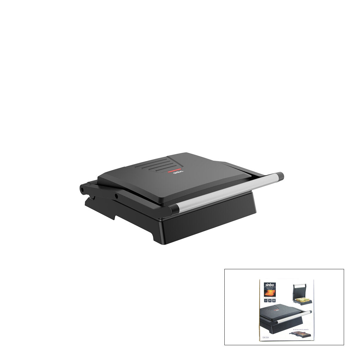 ELEKTRİKLİ TOST MAKİNESİ 4 DİLİM 180° AÇILIR ÜST GÖVDE = IZGARA KULLANIM 1000W SSM-2594 (4887)
