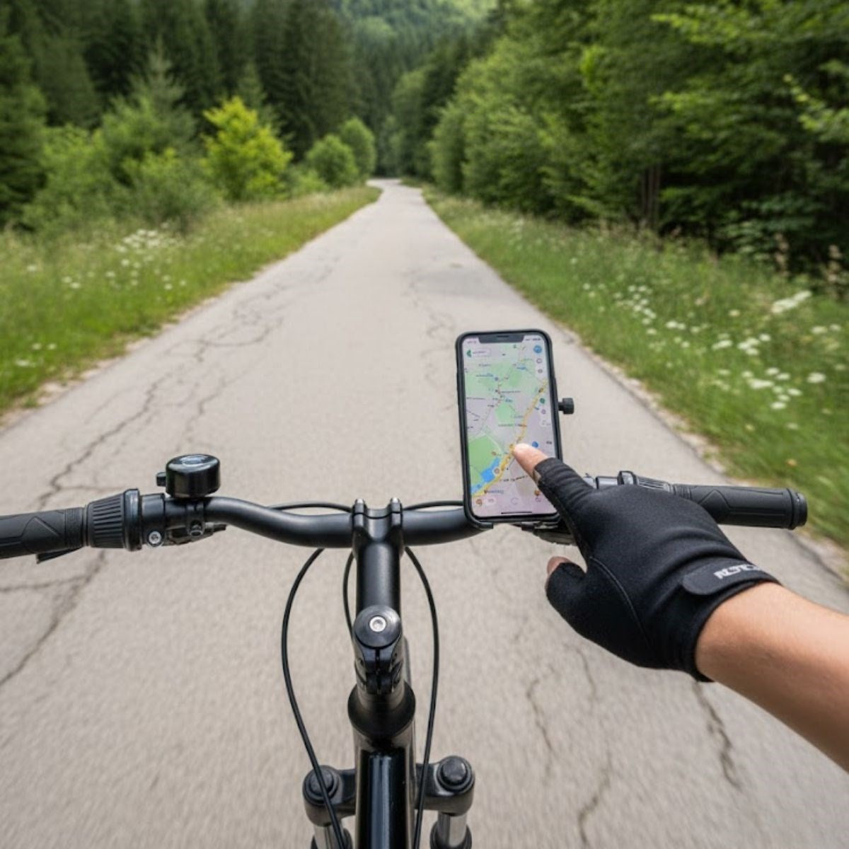 Evrensel Motosiklet Telefon Tutucu – Kaymaz, Kilitlenebilir Güvenli Tutuşlu, 360° Ayarlanabilir Gidon Bağlantılı Akıllı Telefon Aparatı (4887)