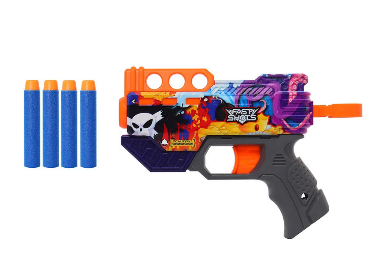 Fast Shots 4 lü Desenli Dart Tabancası