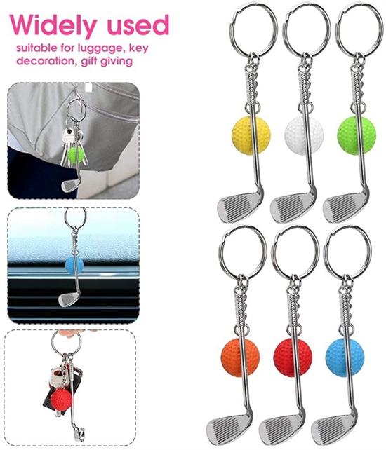 Gerçekçi Golf Tasarımlı Şık Anahtarlık Kolye Çanta Süsü Golf Keychain (4887)